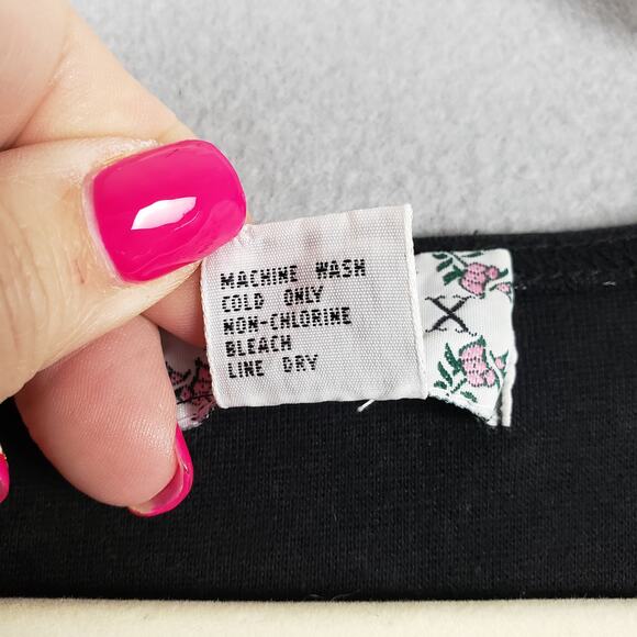 Y2K Via Max M Lattice‎ Front Bustier Crop Top Black Punk Alternative Steampunk - Picture 5 of 8